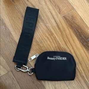 Sephora Beauty Insider Black Pouch with Strap